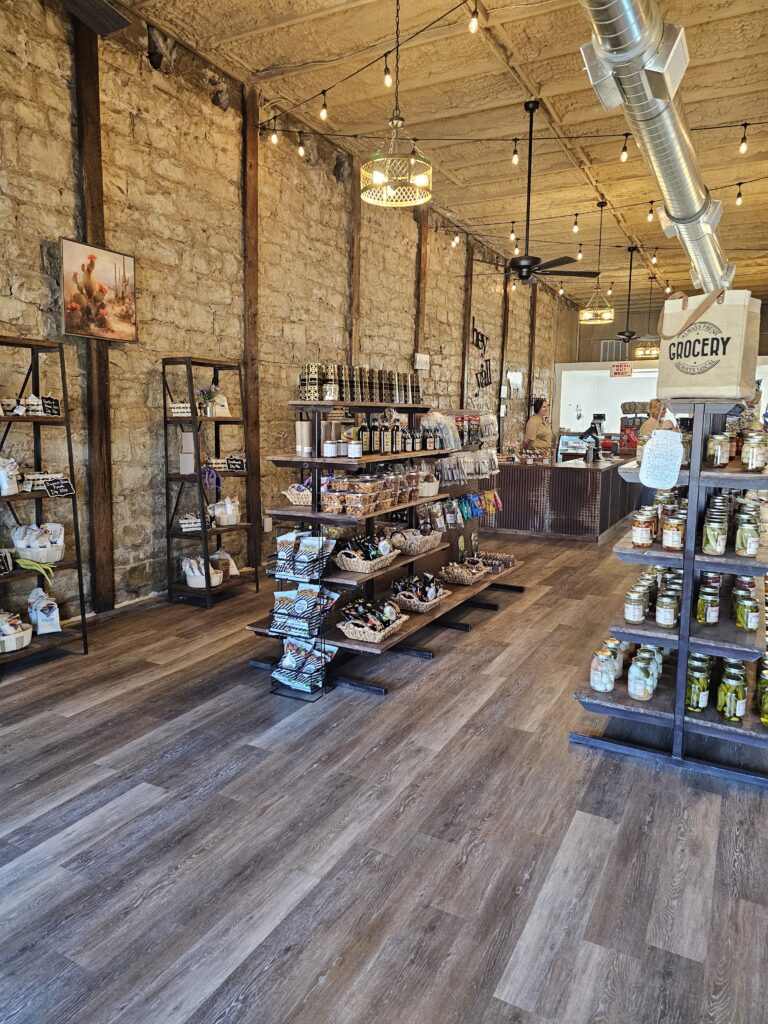 interior view of grocery store in baird