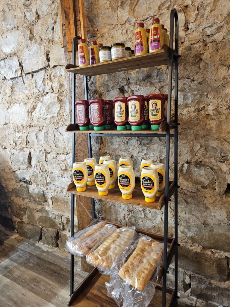 bread and pantry goods at local grocery store baird, tx